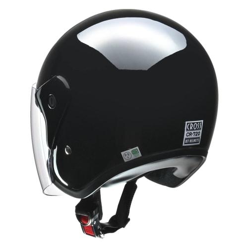 LEAD Motorcycle Helmet Jet CROSS Black CR-720 -