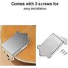 Dilwe Mandolin Tailpiece Bridge, Mandolin Guitar Tailpiece with Screws for 8 String Guitar Musical Instrument Part(Silver)