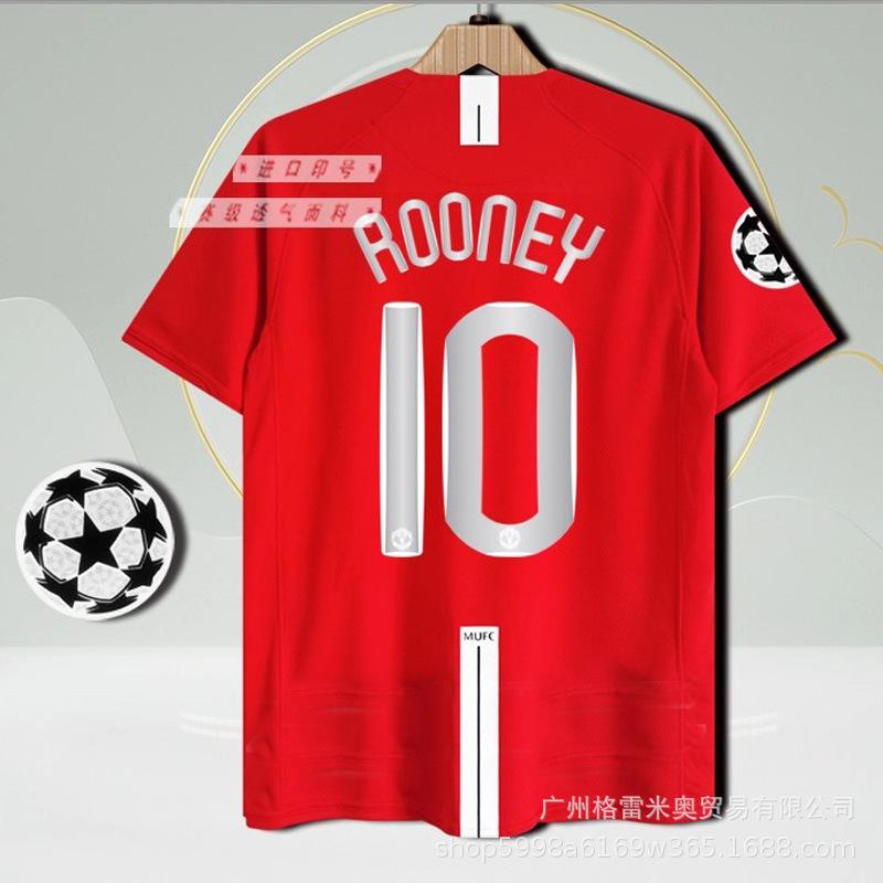 Premier League Giants Club Red Devils Retro Jersey Superstar Collection Best Lineup Owen Rooney Football Jersey