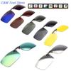New 1pc Unisex Polarized Clip On Driving Glasses Sunglasses Day Vision UV400 Lens Driving Night Vision Riding Sunglasses Clip