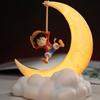 One Piece Luffy Nachtlicht Anime Zubehör Desktop Dekoration Mondlampe Kinder Hochwertige Geschenke Langlebig Lang anhaltend