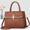 Minimalist Pu Handbag For Women With Zipper Closure And Inner Pockets For Daily Use