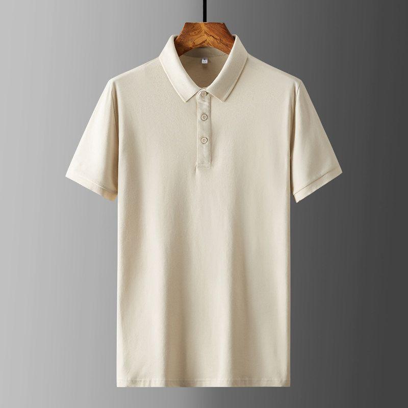 Large Factory OEM Goods Export First-Line Label Cutting Polo Shirt Men's Summer T-shirt Lapel Big Sale Leak-Picking Export Export Order