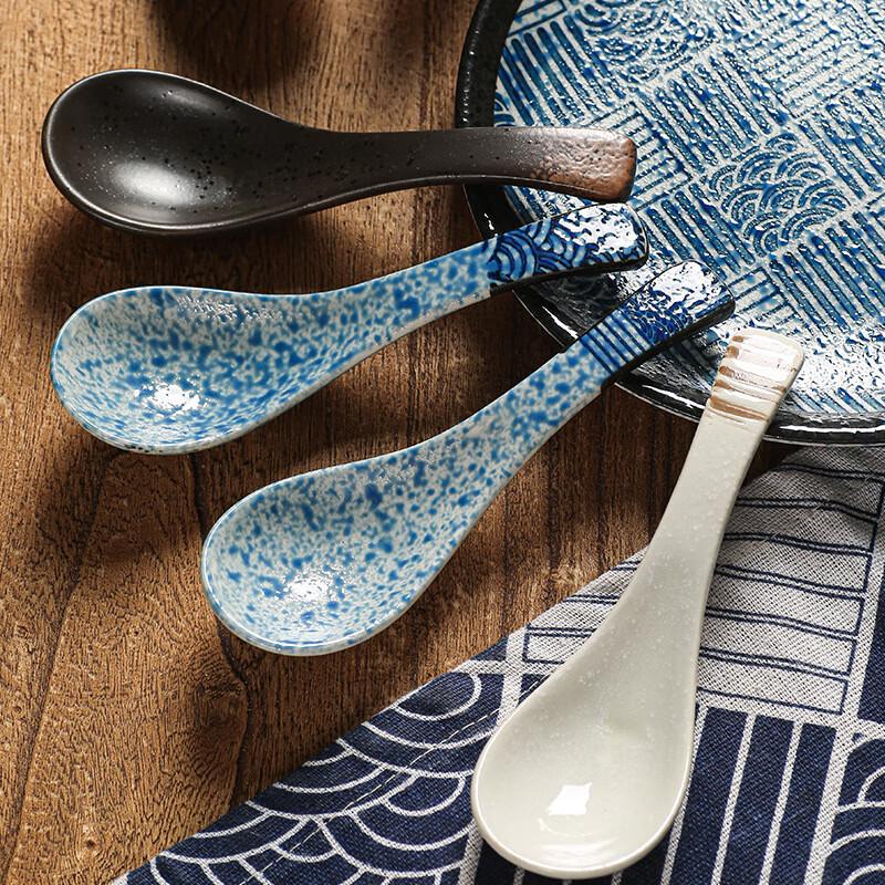 Zhinianhua Ceramic Retro Dining Spoon Set