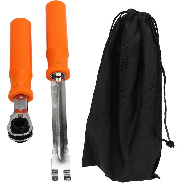 2Pcs Automatic Slack Adjuster Tool Set, Automatic Slack Adjuster Release Tool & Wrench, Slack Adjuster Tools for Big Truck with 5/16 Double