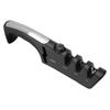 Knife Sharpener Diamond Black Ergonomic Multifunctional Adjustable 3 Stages Kitchen Tool