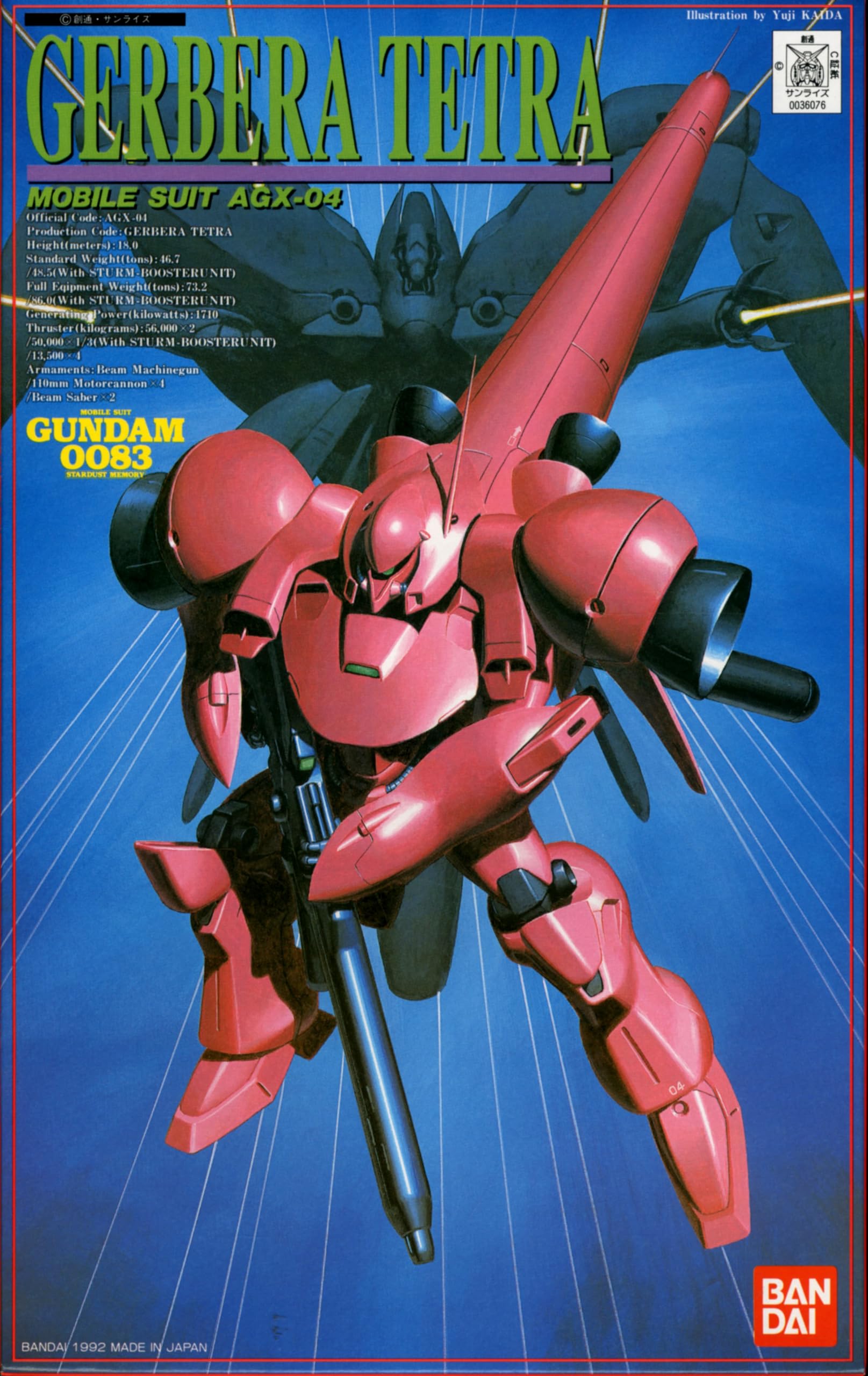 

Костюм Гербера Тетра Gundam 0083 STARDUST 1/144 AGX-04 (Мобильная ПАМЯТЬ)