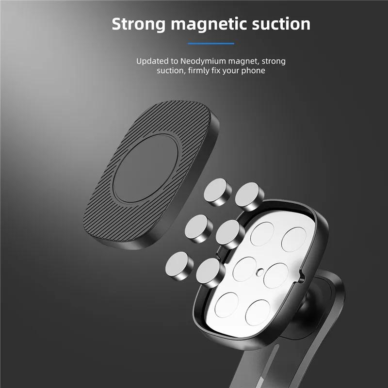 Magnetic Holder 360 Rotation Metal Air Vent Mount Holder In Car Mobile Phone Holder For Redmi Note 10 9 Universal Magnet Stand