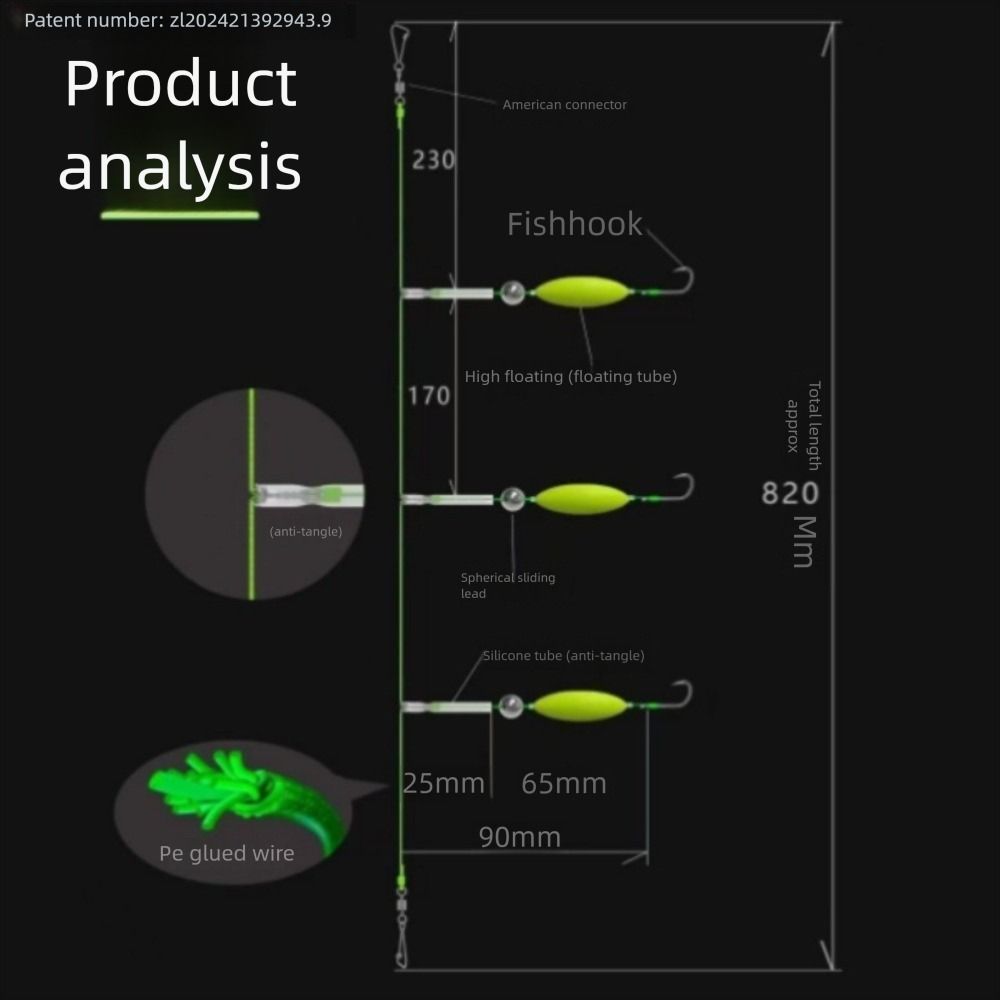 Three Hook Carp Fishing Hook Automatic Flipping Carp Rigs Fishing Lure  Fishing Tackle
