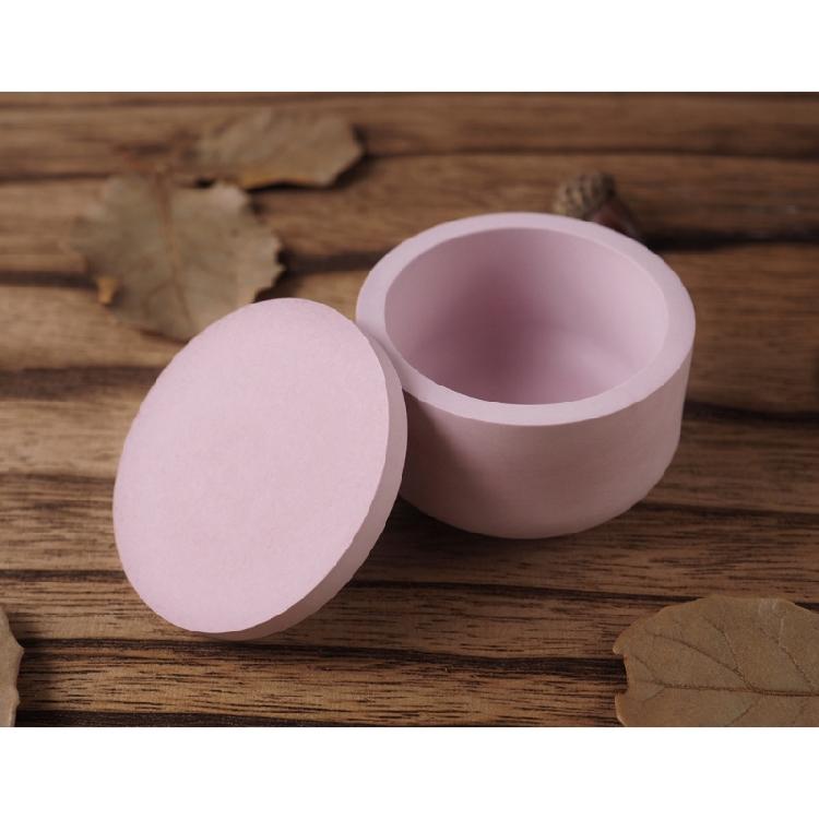 Silicone Mold for DIY Cement Cup with Crystal Effect Trendy Plaster Candle Cup