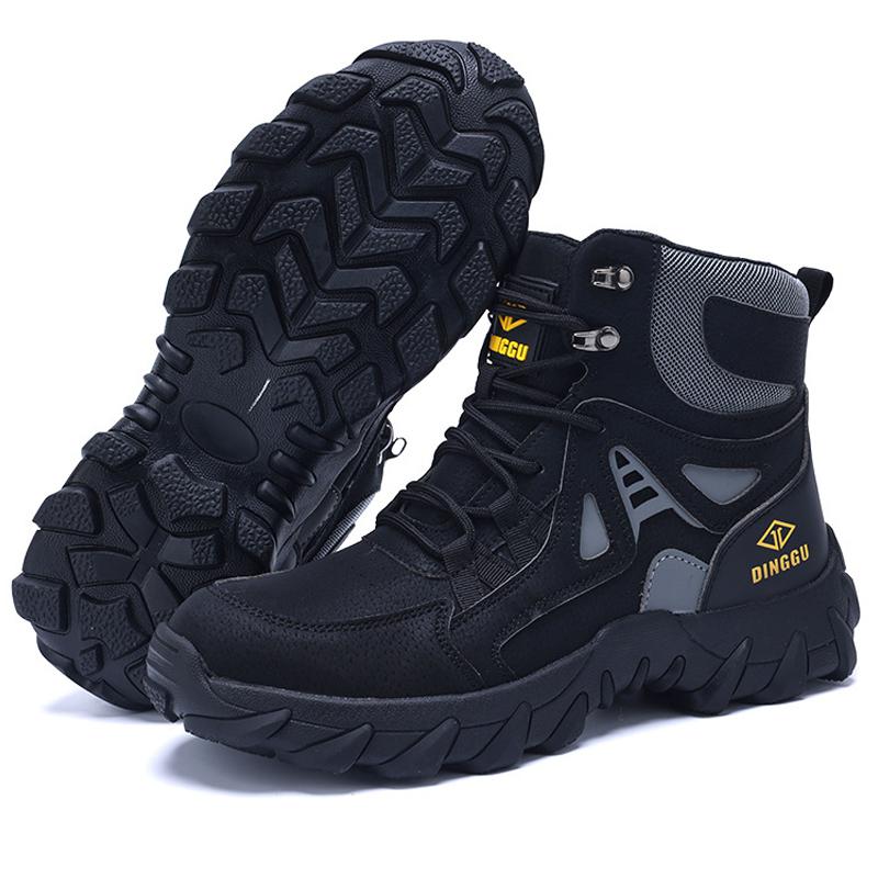 Buiten Onverwoestbare Schoenen Werklaarzen Stalen Neus schoenen Mannen Veiligheidsschoenen Anti-verplettering Anti-perforatie Industriële Schoenen Antislip 46