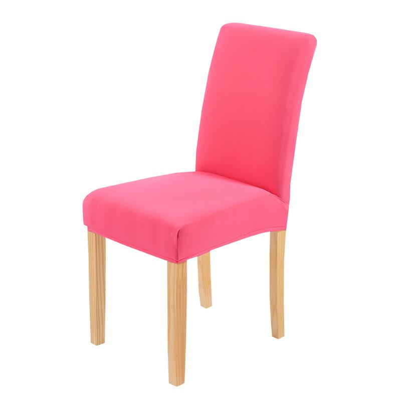 Chair Cover Household Half-Pack One-Piece Solid Color Simple Polished Dining Chair Cover Hotel Home Dust Cover