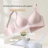 Jelly-style Underwear with Soft Support, Seamless Wide Shoulder Straps, Cup Fixation, Double Breast Reduction, Without Steel Rings.