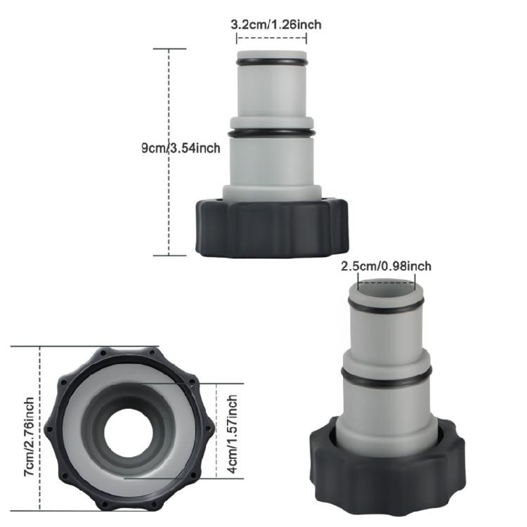 Pool Inlet NozzleSwimming Pool Cleaning Stand Hose Conversion Adapter Connection