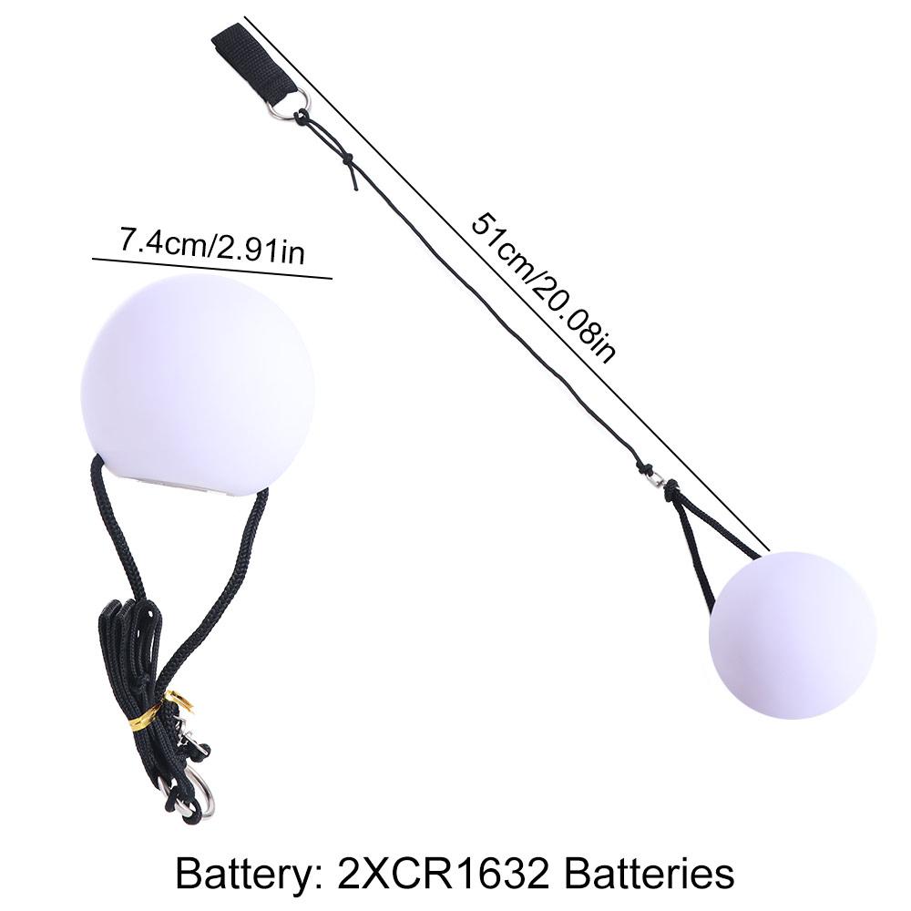 Waterproof LED POI Ball Colorful Luminous Belly Dance Throwing Ball Spinning Balls  Xmas