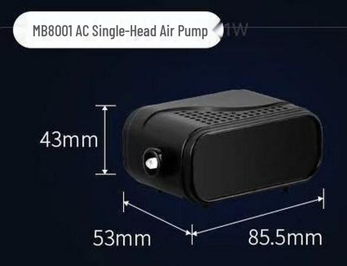 Aquarium Silent Oxygen Pump - Compact Aeration for Fish Tanks