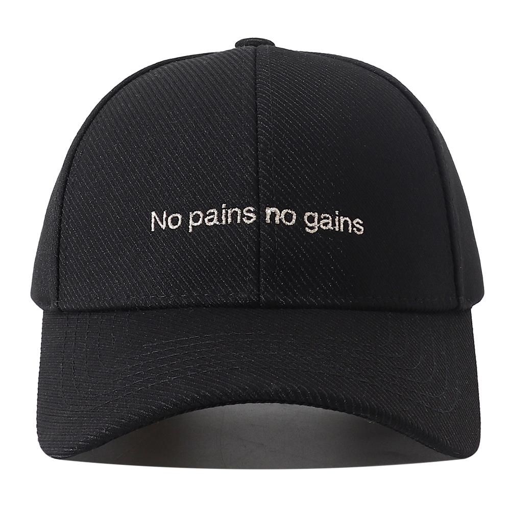 No Pain No Gain Quote Embroidery Cotton Baseball Cap Men Women Adjustable Snapback Dad Hat Hip Hop Streetwear y2k Sports Sun Hat
