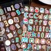 New Creative 6Sheets/Set 26 English Alphanumeric Stickers Puzzle Student Office Stickers Decoration Graffiti Stickers Gifts