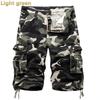 New Summer Men's Overalls Camouflage Middle Pants Men's Cargo Shorts 6 Color