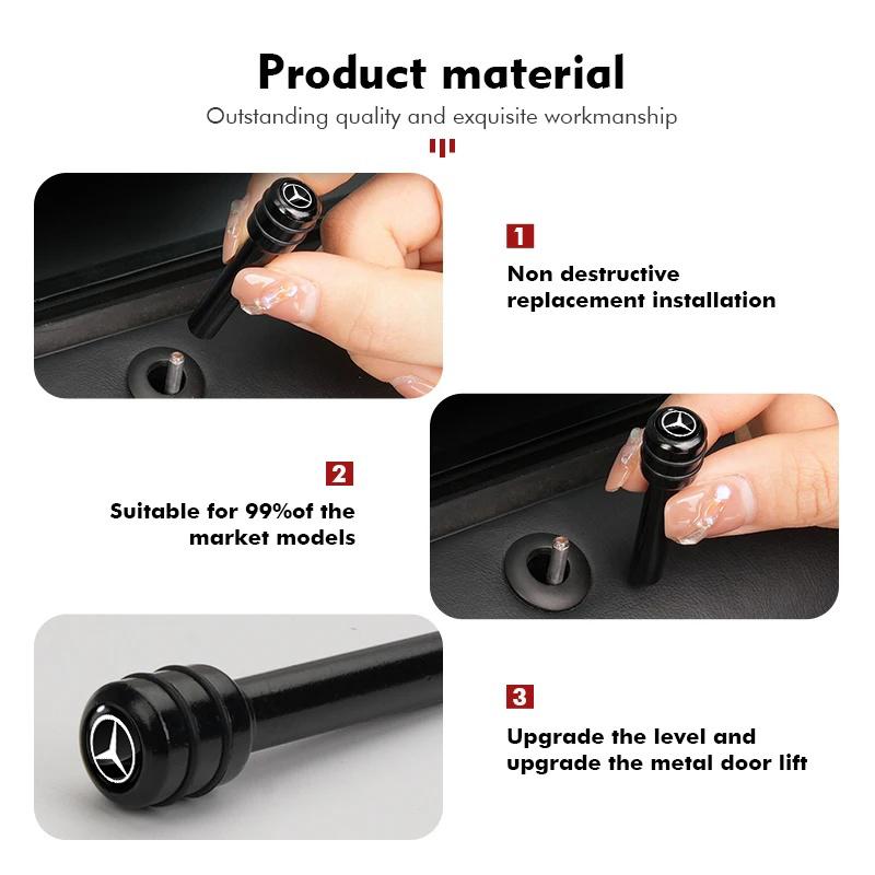 CEJ1 2025 Hot For Benz Alloy Automobile Safety Door Lock Pin Safety Accessories For Mercedes Benz GLK GLA A B C E R G Class C180 S20