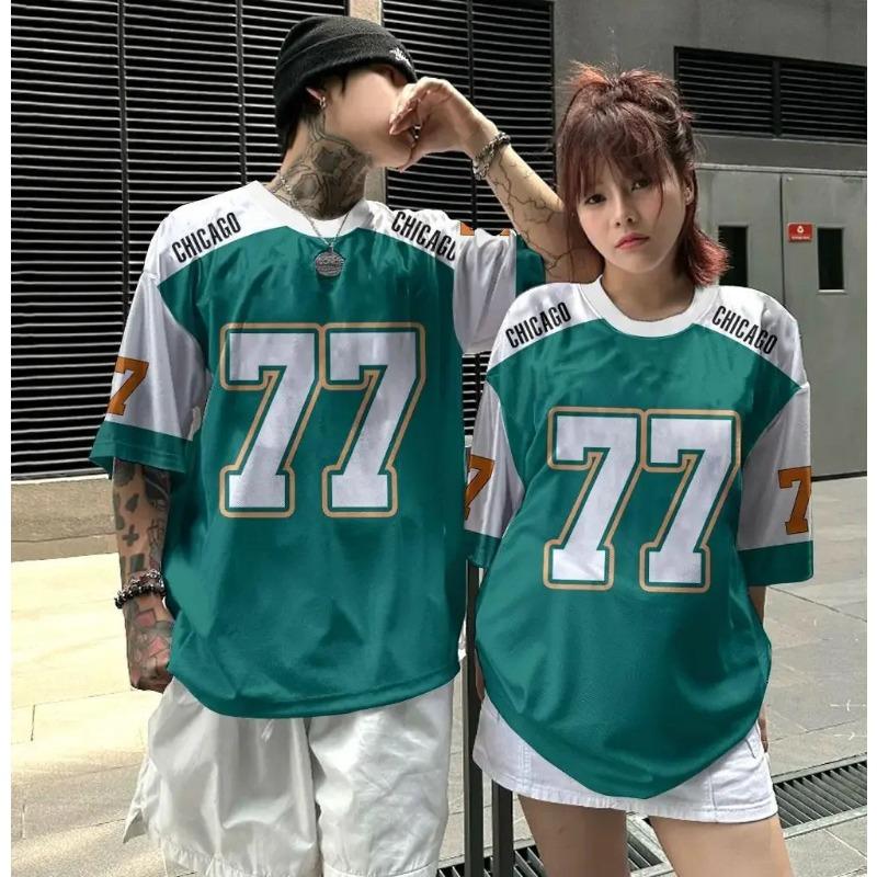 Women's Color Broken Pen Printed T-Shirt Fashion Casual Round Neck Top Suitable For Spring And Summer Ladies Street Clothes