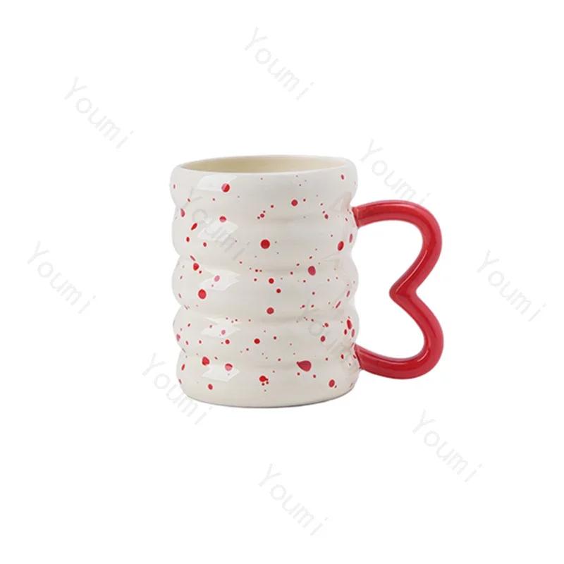 Exquisite Unique Ceramic Mugs Casual Office Cute Water Cup Creative Home Breakfast Milk Cup Afternoon Tea Coffee Cups