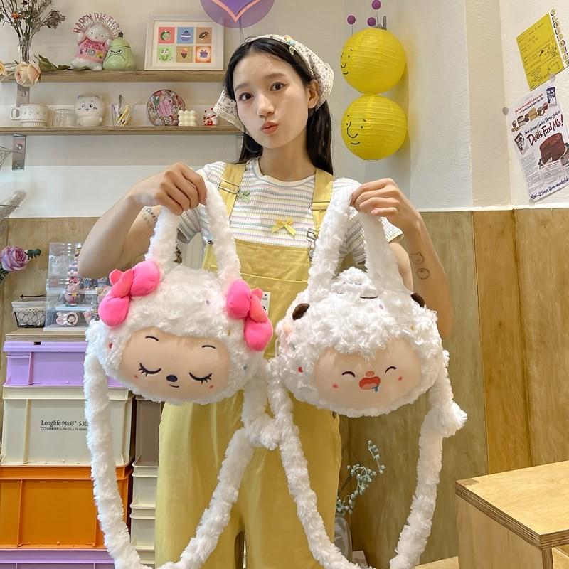 Pleasant Goat And Big Big Wolf Cute Cartoon Plush Bag Shoulder Bags Girls Teens