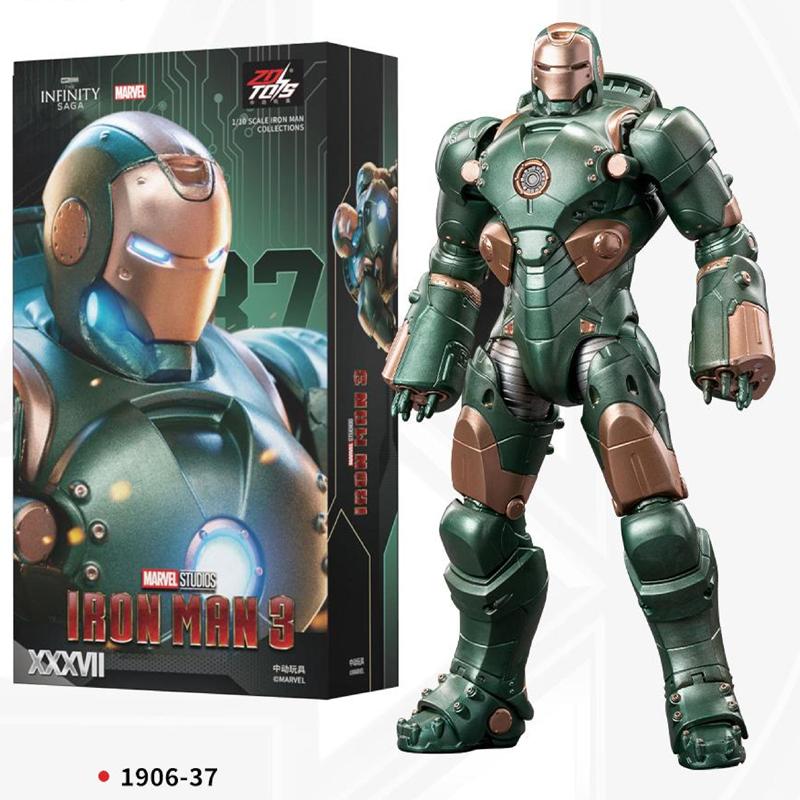 ZD Toys Залізна Людина Фігурка Марк 35 Червоний Снаппер Залізна Людина МК 24 МК 22 МК 47 Тоні Старк Фігурка Залізної Людини Екшн Колекційна Іграшка Подарунок