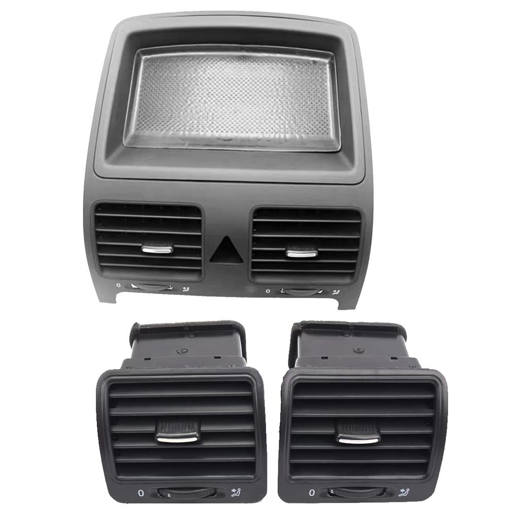 Liuquan Black Dashboard Air Vents for VW Jetta MK5/Golf 5/Rabbit - OEM Part Numbers: 1K0819728, 1K0819703, 1K0819704, 1K0819203