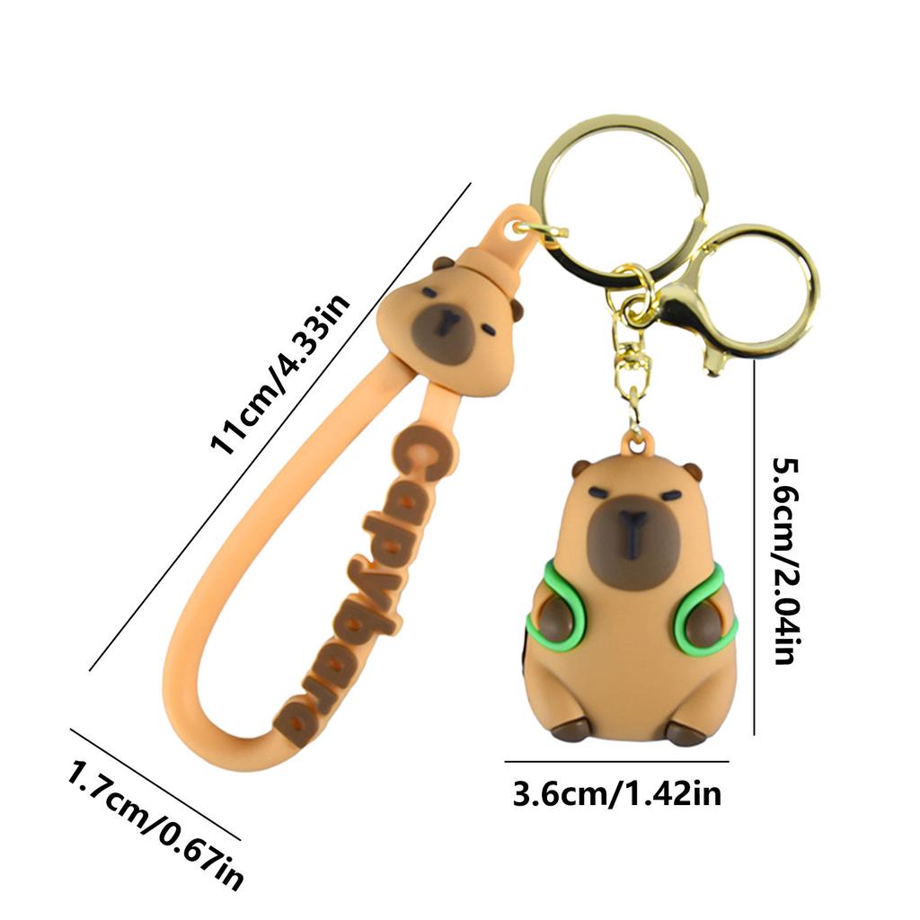 Αστείο Μπρελόκ Καπιμπάρα Μπρελόκ Ζώου Κρεμαστό για Σακίδιο Χειραποσκευή Τυφλό Κουτί Δημιουργικές Διακοσμήσεις Καπιμπάρα τυχαίο στυλ