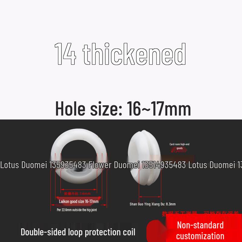 Industrial Dustproof Double-Sided Rubber Cable Grommet & Sealing Ring for Distribution Box