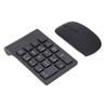 Number Pad Plug and Play 2.4GHz Wireless Technology 1200 DPI Sensitive Durable Number Pad Mouse Combo for Home Office