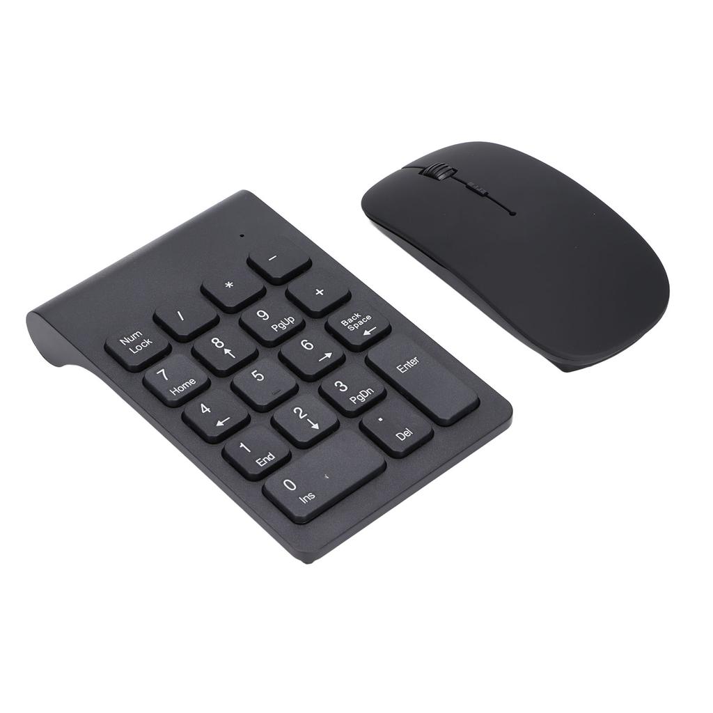 Number Pad Plug and Play 2.4GHz Wireless Technology 1200 DPI Sensitive Durable Number Pad Mouse Combo for Home Office
