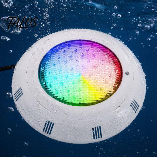 Fernbedienbare Poolleuchten Unterwasserlicht 12V, 45W RGB Tauchlampe mit Blinkmodus Fernbedienung, IP68 Wasserdicht Wandmontage für Teich