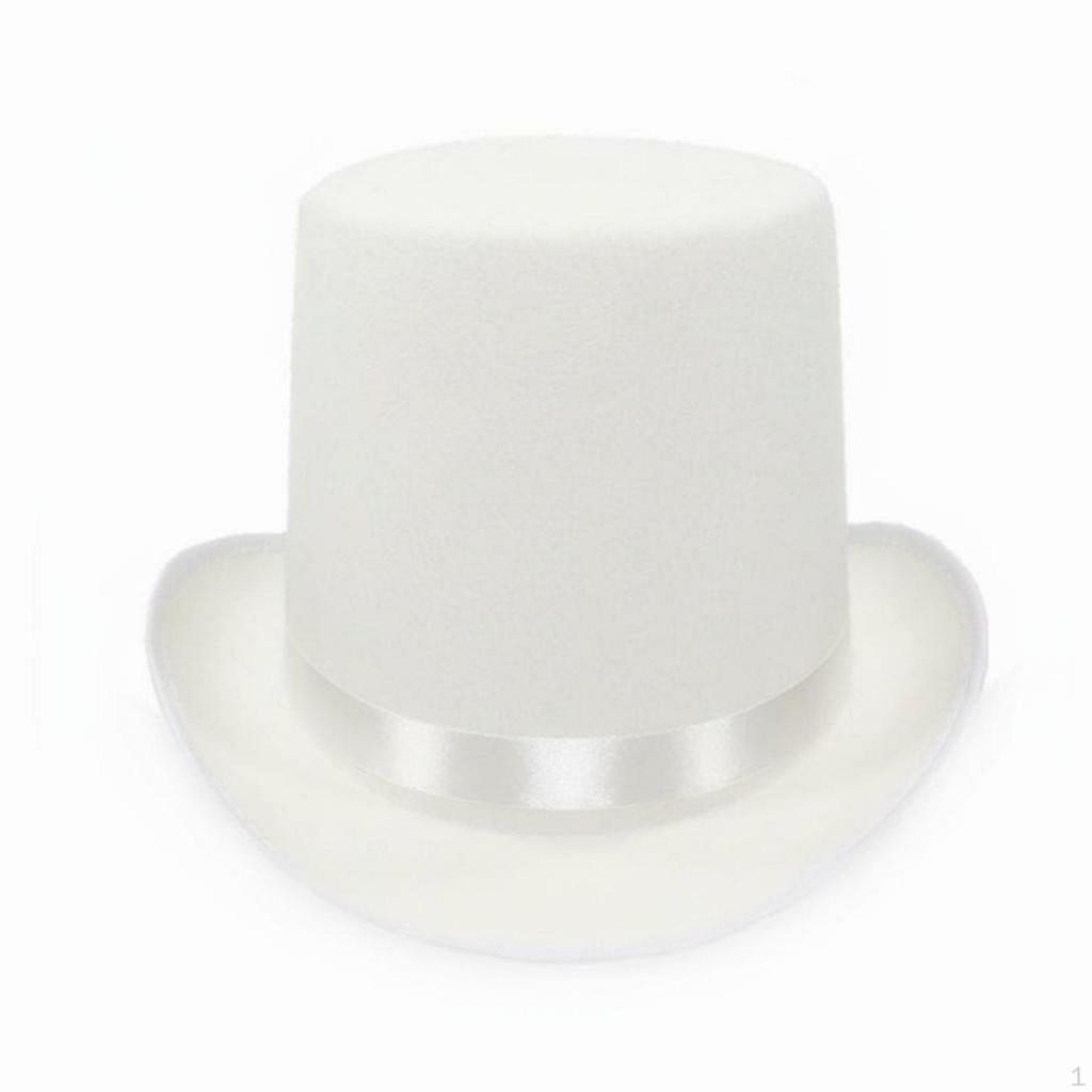 Black Top Hat Stage Performance Magician Sorcery Show Prop for Cosplayers, Entertainers,