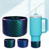 2pcs Silicone Cup Bottom Cover Fish Scale Pattern Bottle Bottom Sleeve  Car Cup