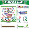 56 Piece Adventures In Reading Bulletin Board Classroom Decoration Flower Signpost Paper Cutouts Supplies Colorful Floral Bulletin Board Decorations