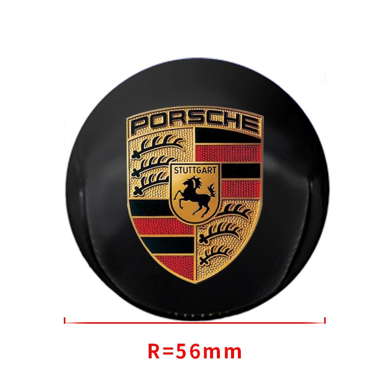 4Pcs 56MM Car Wheel Center Hub Caps Rim Caps Covers Emblem For Porsche Boxster Cayenne Panamera Macan Cayman 911 918 996 917 991