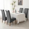 Resistente all'Acqua PU Sedia Inclinata Più Grande Copertura per Mobili Tessuto Tecnologico Ecopelle Uso Domestico Hotel Copertura per Sedia da Pranzo Resistente alla Polvere Schienale Alto