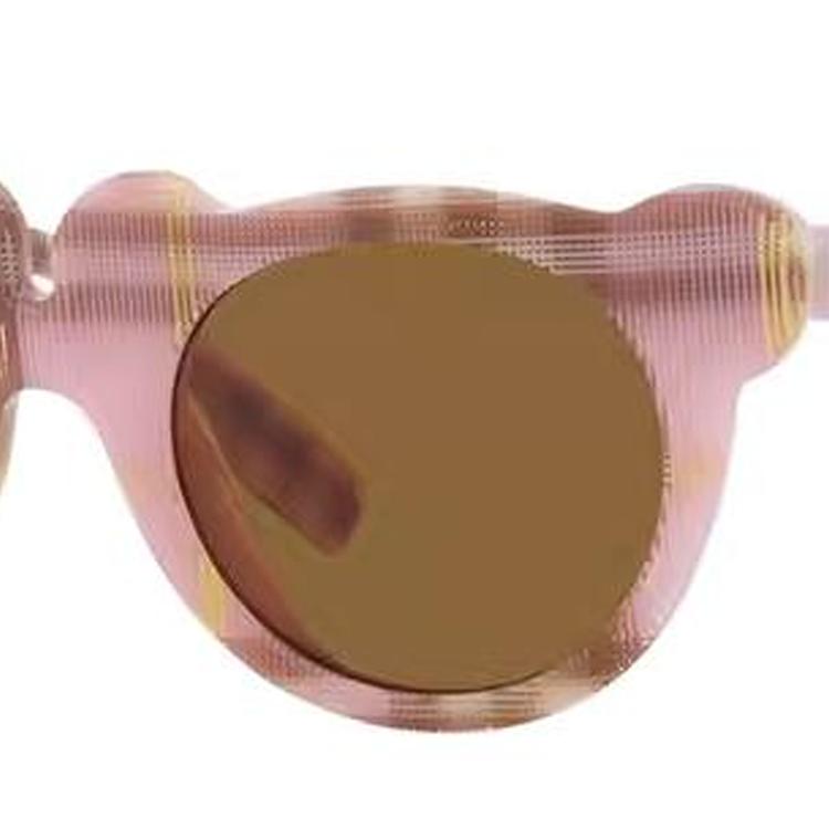 Burberry Plaid C Acetate Irregular Sunglasses Kids Pink