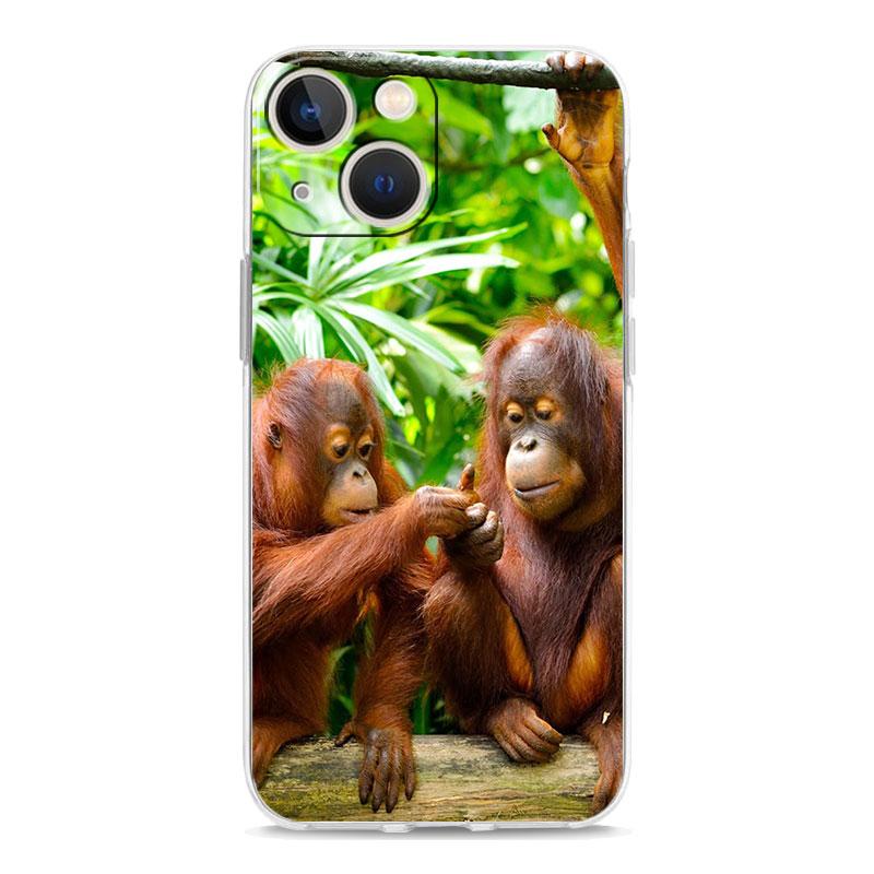 Phone Case For iPhone 18 17 Cases iPhone 18 Air 16 15 12 13 14 Pro Max 15 Plus 16Pro iPhone 1811 Clear Soft Cover Monkey