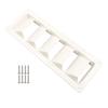 Louvered Vent Cover Screw-in ABS with Screws Long-Lasting