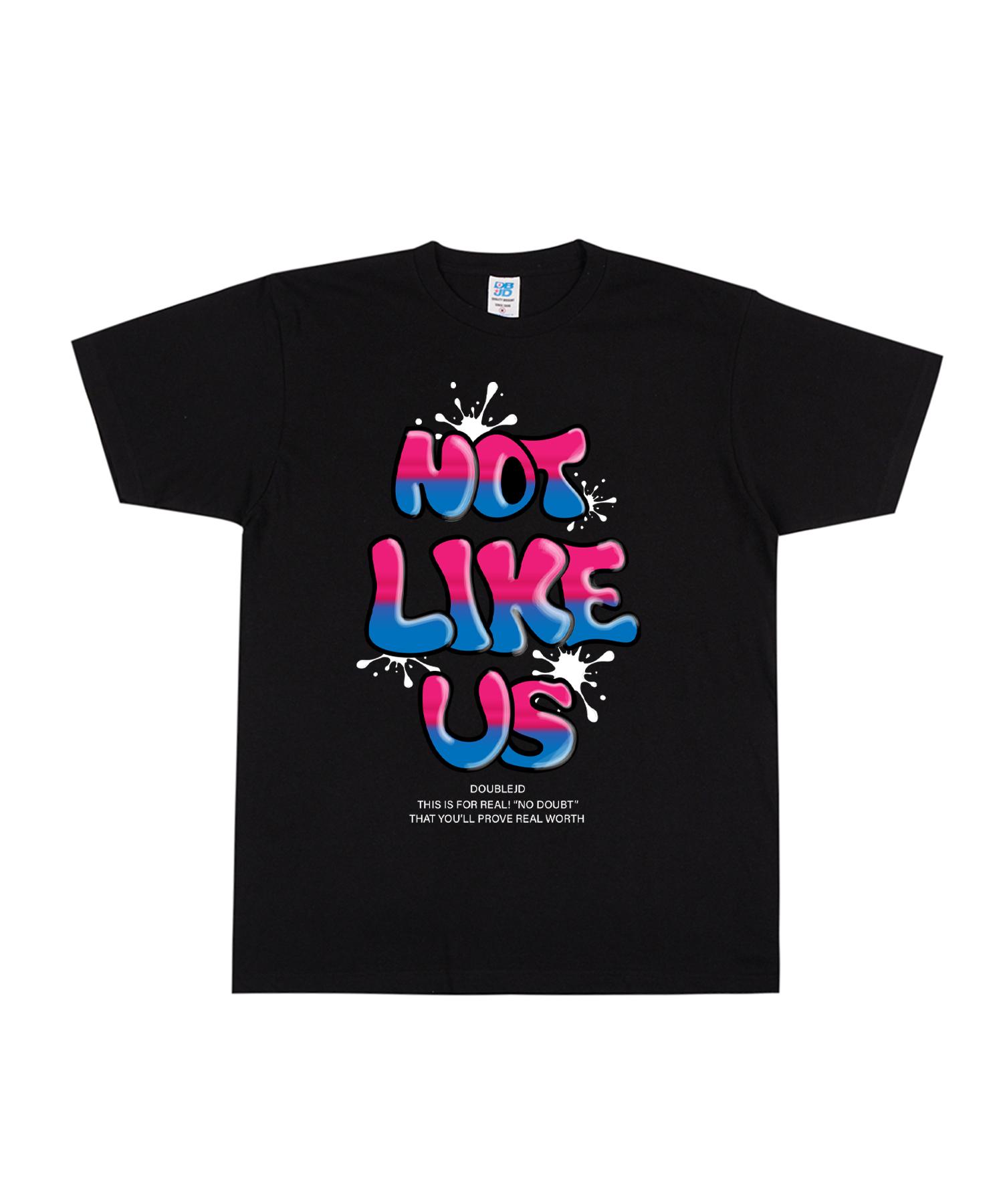 Double Jd Not Like Us Short Sleeve T-Shirt (Black) M