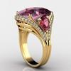 Viya Is On Sale, Large Pink Zircon Ring With Diamonds In Phnom Penh, And Direct Supply Of Exquisite Women'S Jewelry.