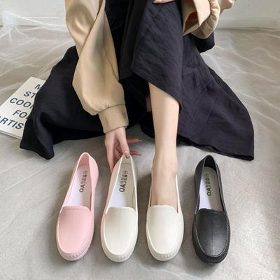 New Four-season Mother Shoes, Middle-aged and Elderly Flat-soled Doudou Shoes, One-pedal Sandals, Korean Version of Casual Women's Single Shoes