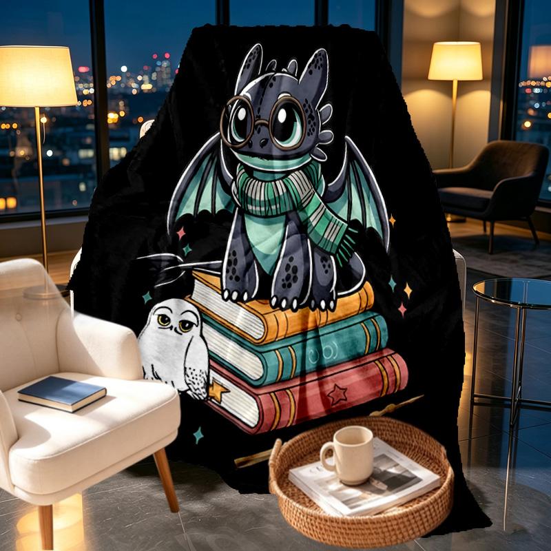 How to Train Your Dragon Print Blanket - Soft & Comfortable, for Bedroom, Travel, Sofa, Home Decoration - Birthday Christmas Gift for Friend