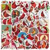 56 Cartoon Red Bird Doodle Stickers Decorate Guitar Notebook Suitcase DIY Waterproof