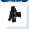 11538648791, 11538635689, 11537633476, 11537588257 Thermostat Housing Assembly for BMW 528i 2012-2016 / Car/Plastic Metal / 1 Pcs Black