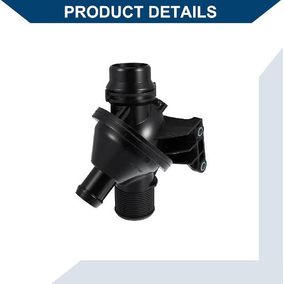 11538648791, 11538635689, 11537633476, 11537588257 Thermostat Housing Assembly for BMW 528i 2012-2016 / Car/Plastic Metal / 1 Pcs Black