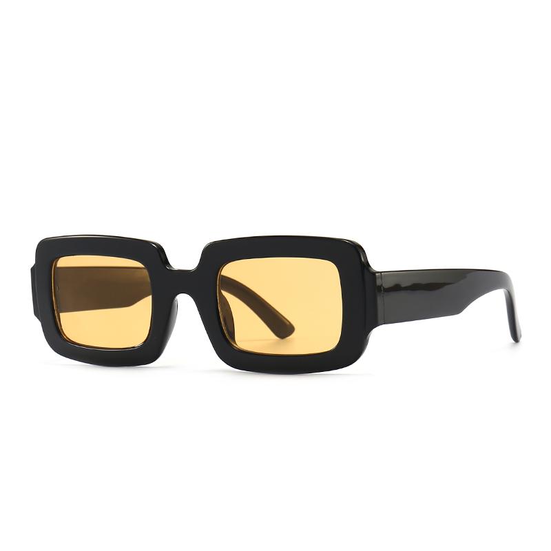 Cross-Border Square Narrow Sunglasses Trendy Street Photography Modern Retro Ins Sunglasses for Women Mu09X